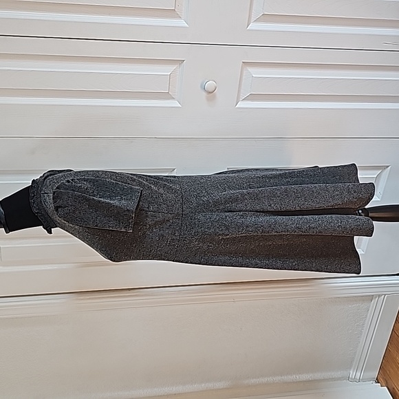 New Girls Dress Dark Gray Stretch Fabric - Picture 3 of 7